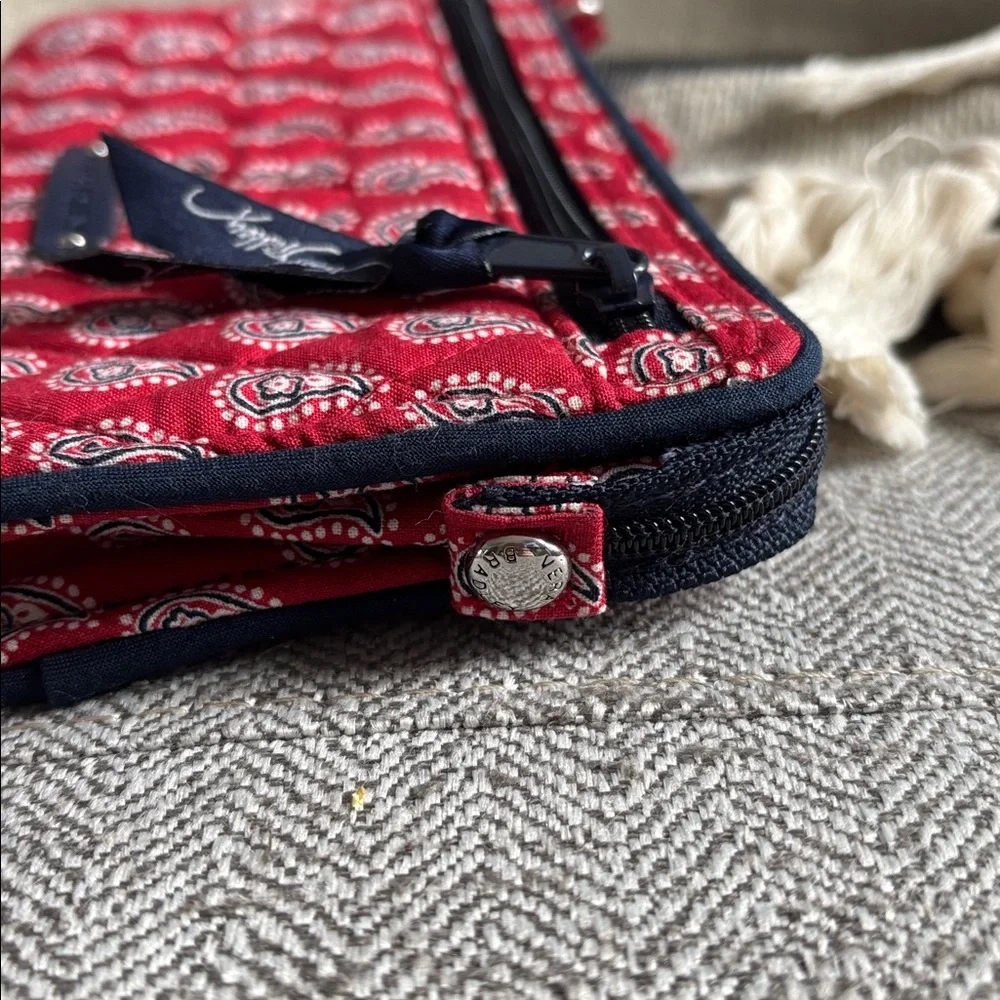 Vera Bradley - Retired Pattern Red Bandana Paisley Wristlet Wallet